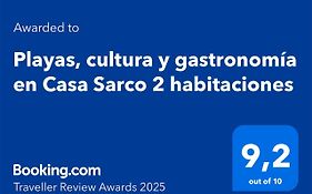 Playas, cultura y gastronomía en Casa Sarco 2 habitaciones